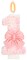 ElekFX Birthday Candle for Cake, 1 Candle - Pink Glitter with Bowknot, 2.76 inch Happy Birthday Candle, Cake Topper Decoration for 1 Year Old Birthday Party (Number 1)